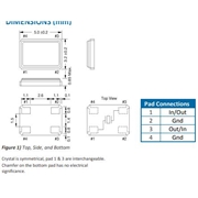美國(guó)伊西斯晶振品牌ECX-53B,ECS-250-20-30B-TR貼片石英晶振